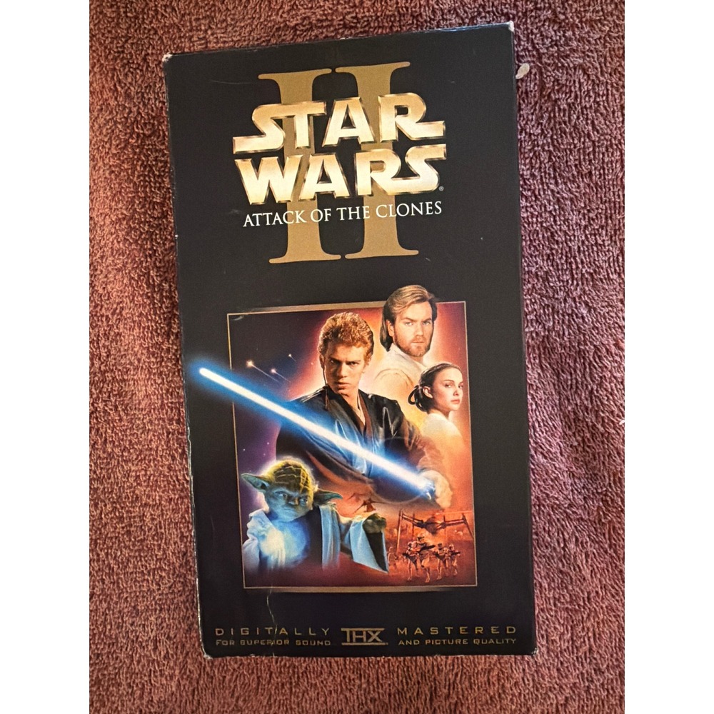 Star Wars‎ Episode II Attack of the Clones VHS 2002 THX Digitally Mastered PG